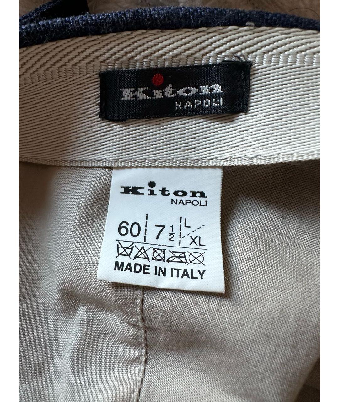 KITON Синяя кепка/бейсболка, фото 7