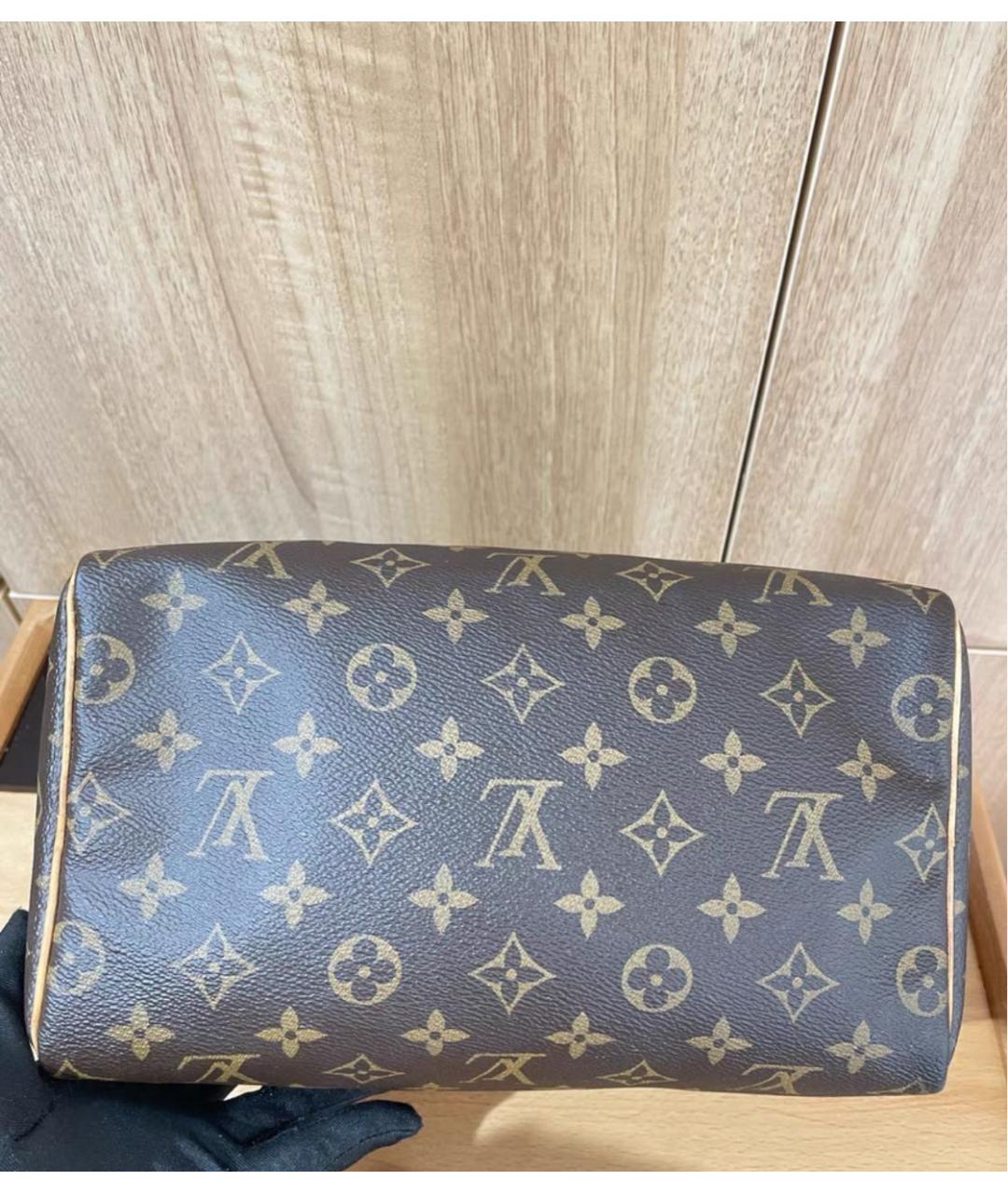 LOUIS VUITTON Коричневая сумка с короткими ручками, фото 6