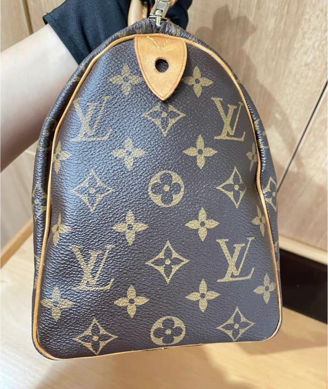 LOUIS VUITTON Коричневая сумка с короткими ручками, фото 5