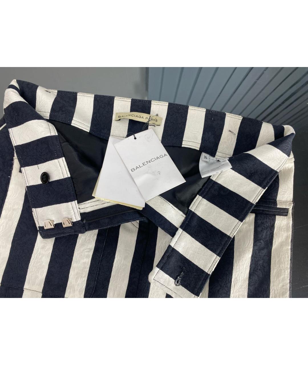BALENCIAGA Черная хлопко-эластановая юбка мини, фото 3