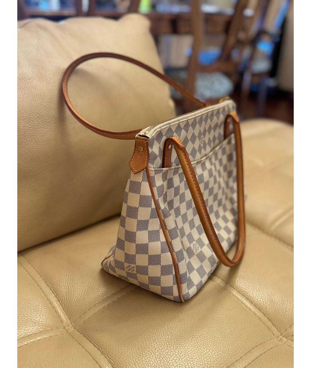 LOUIS VUITTON Белая сумка тоут из искусственной кожи, фото 2