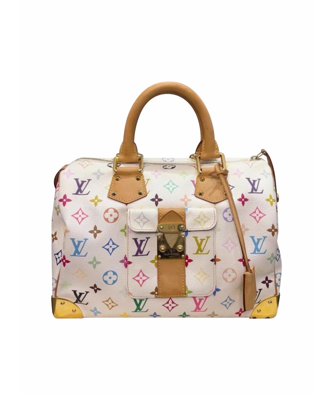 LOUIS VUITTON Белая кожаная сумка тоут, фото 1