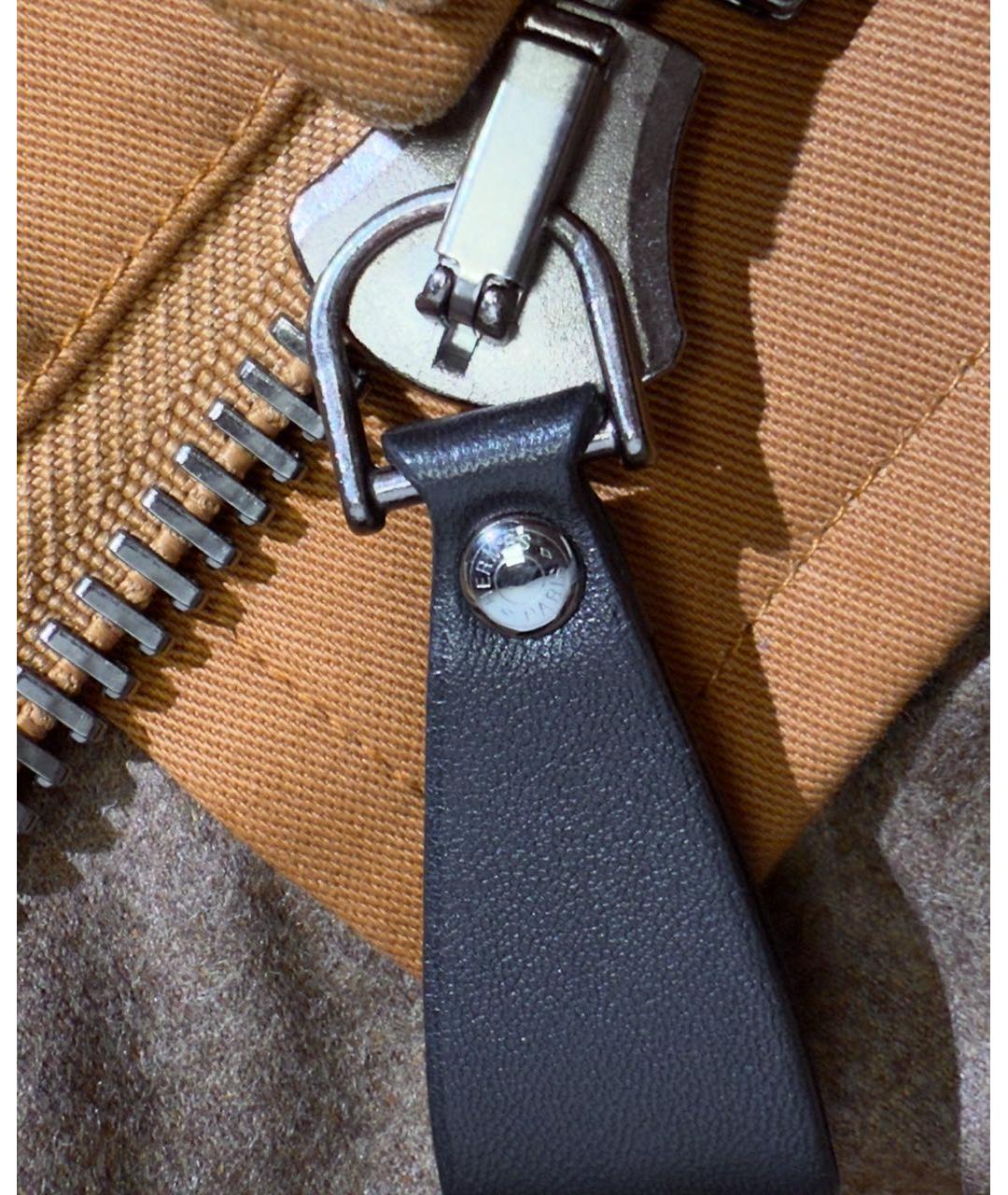 HERMES Горчичная шерстяная куртка, фото 8