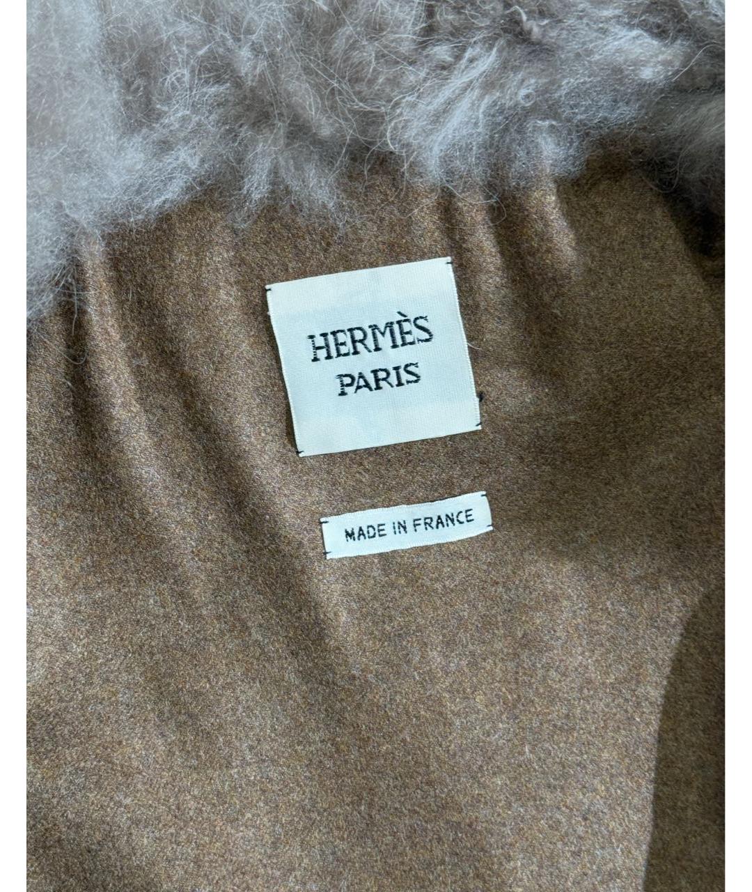 HERMES Горчичная шерстяная куртка, фото 3