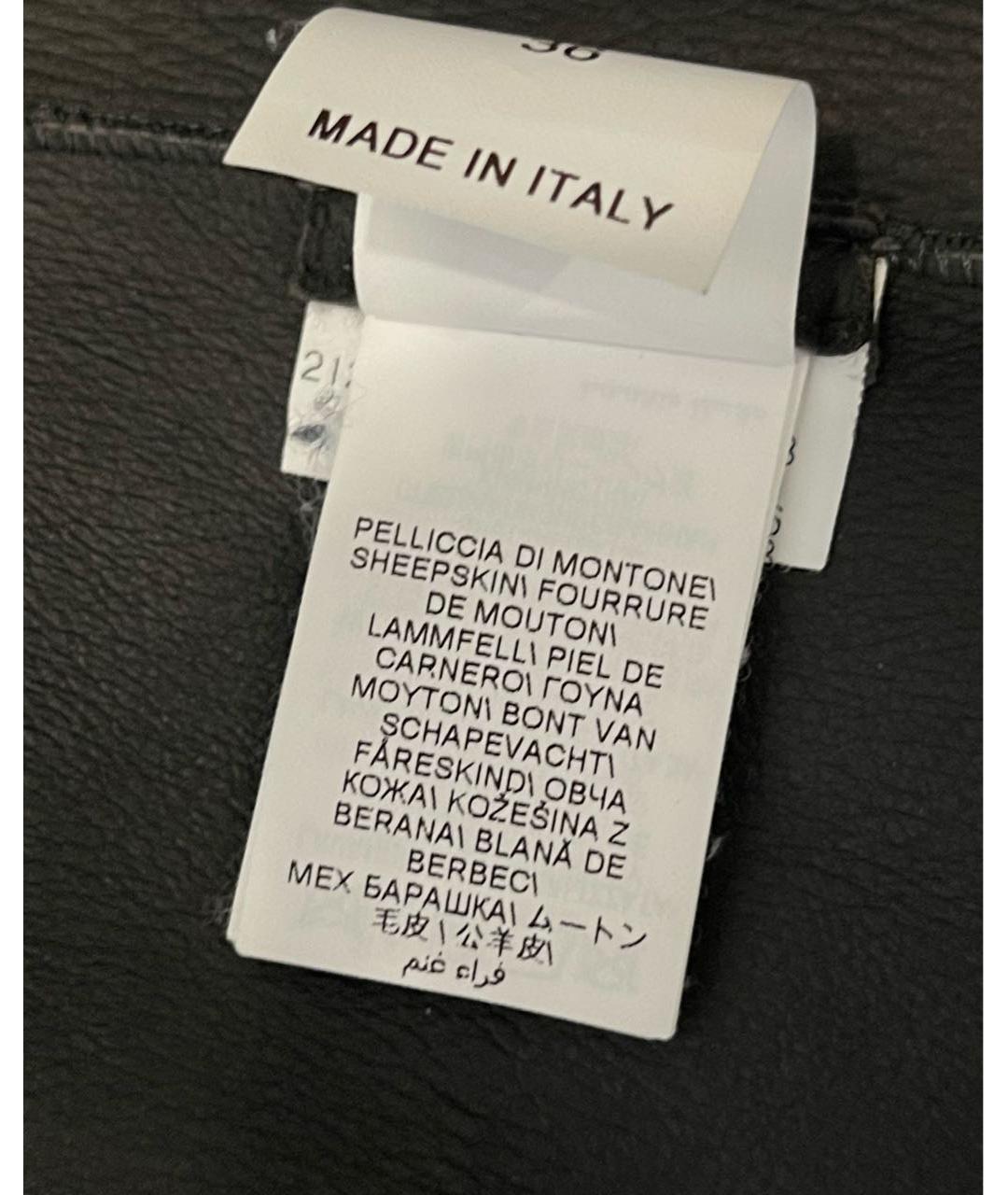 BRUNELLO CUCINELLI Антрацитовая шерстяная дубленка, фото 8