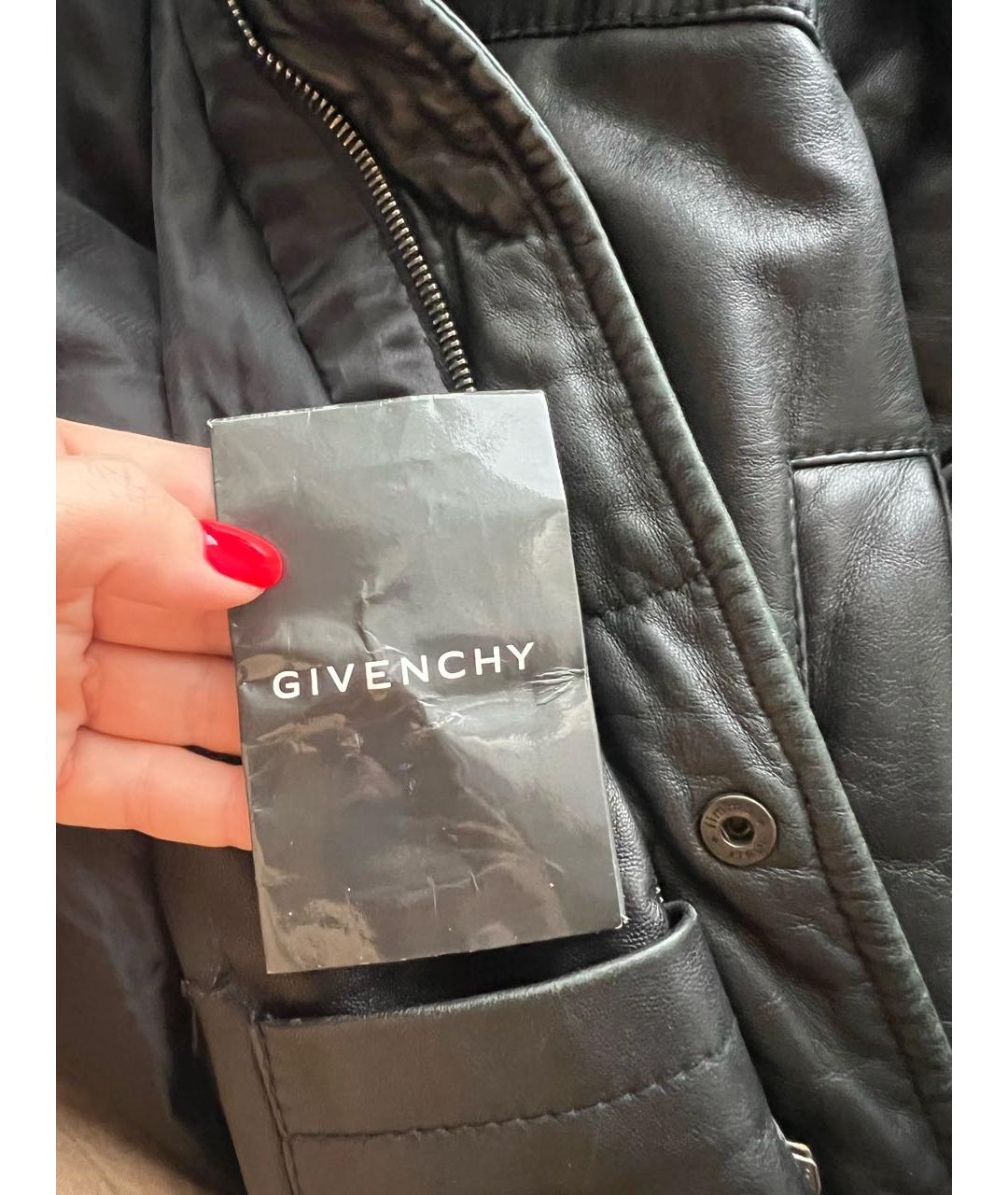 GIVENCHY Черная кожаная куртка, фото 7