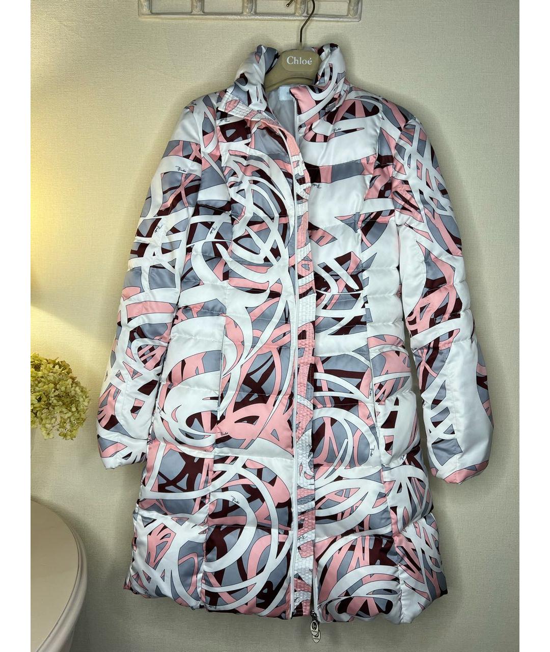 EMILIO PUCCI Коралловая полиэстеровая куртка, фото 9
