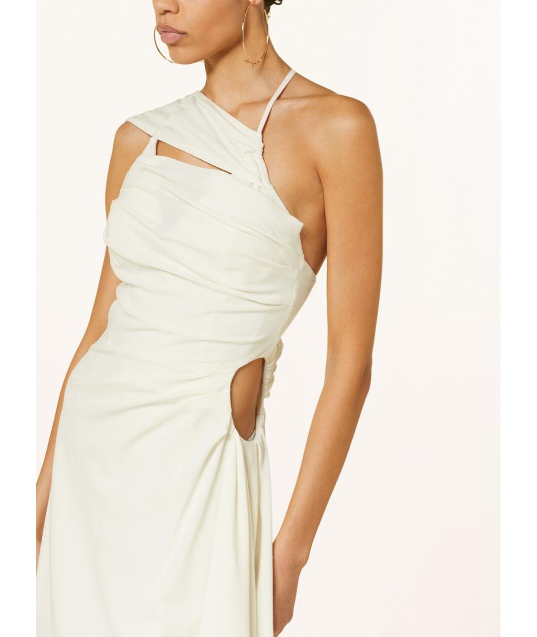 JACQUEMUS Бежевое шерстяное платье, фото 6