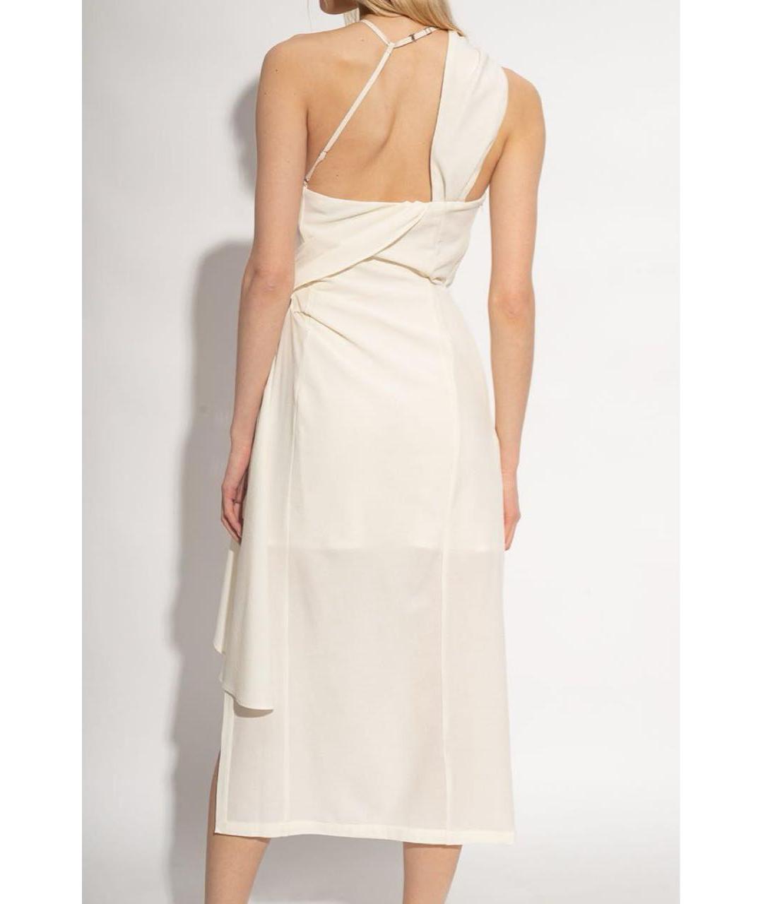 JACQUEMUS Бежевое шерстяное платье, фото 4