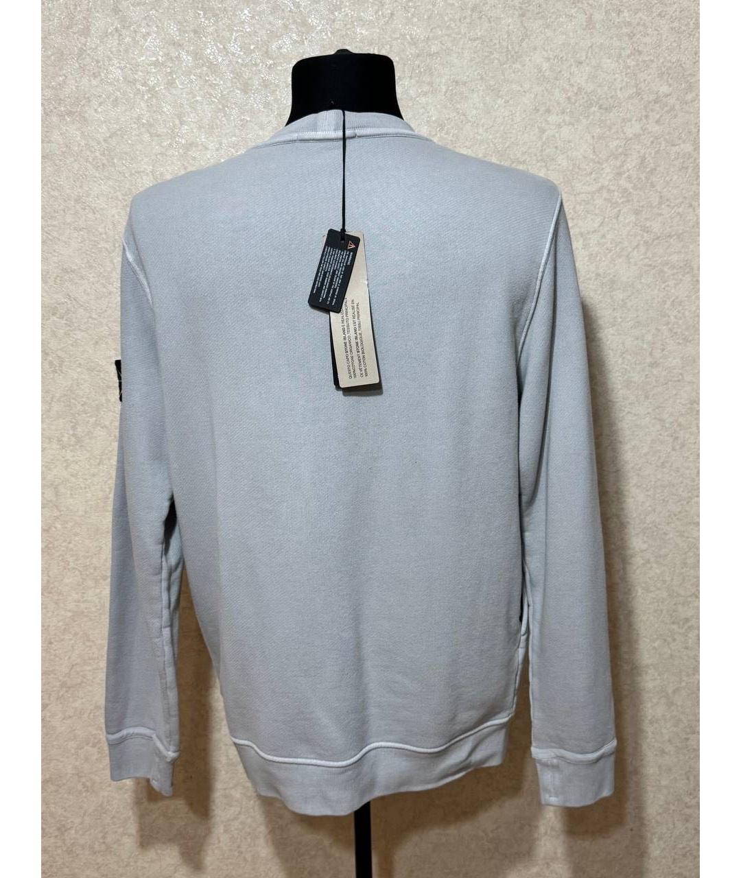 STONE ISLAND Серый хлопковый джемпер / свитер, фото 2
