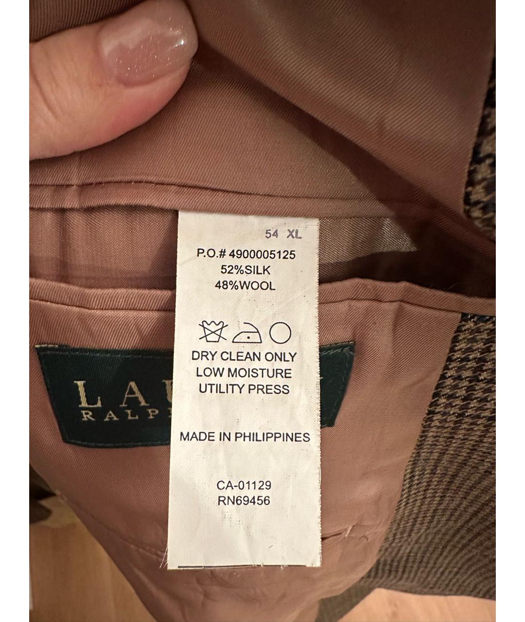 RALPH LAUREN Коричневый пиджак, фото 3
