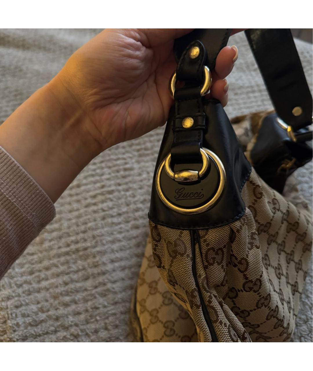 GUCCI Коричневая сумка с короткими ручками, фото 6