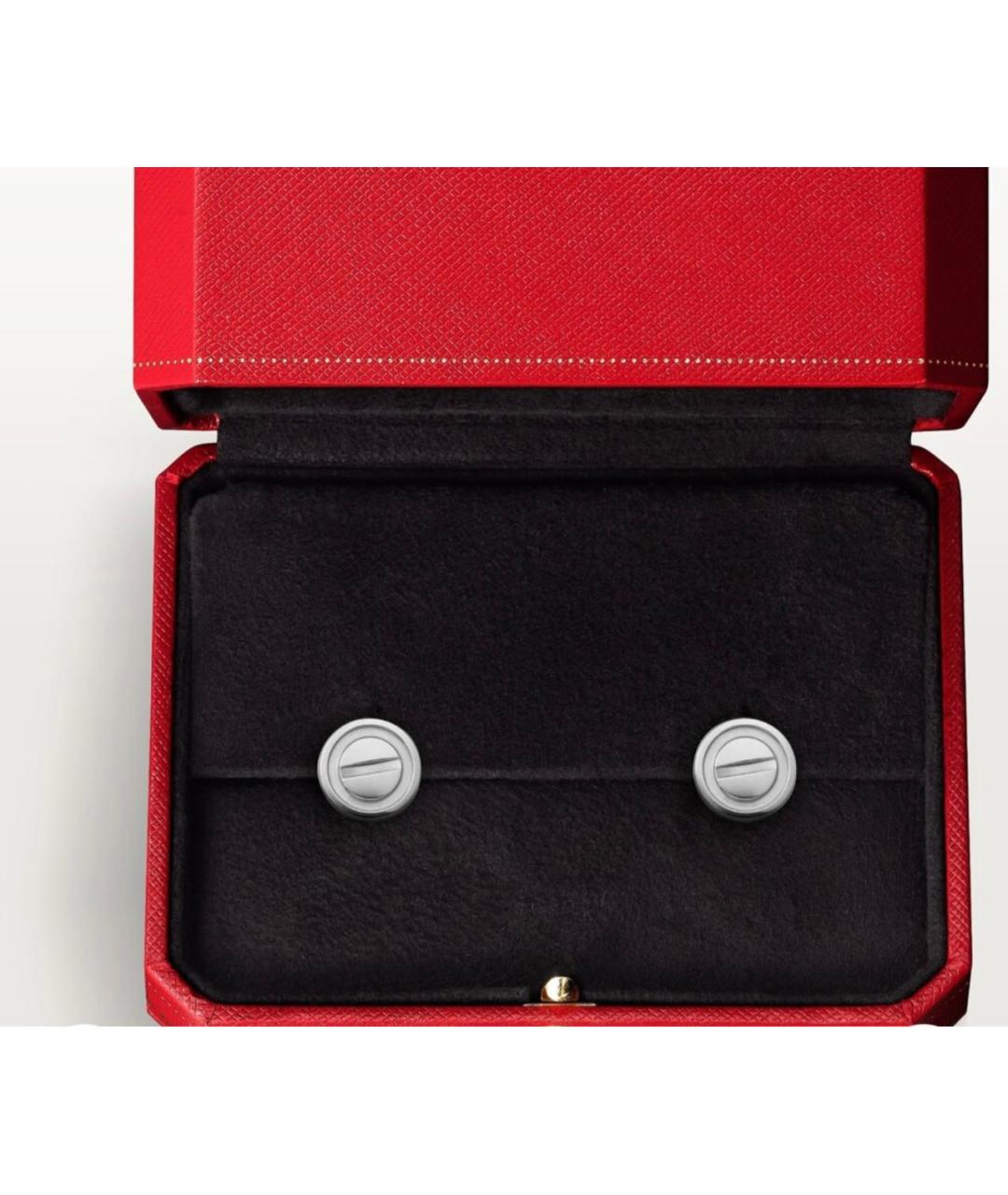 CARTIER Белые серьги из белого золота, фото 3