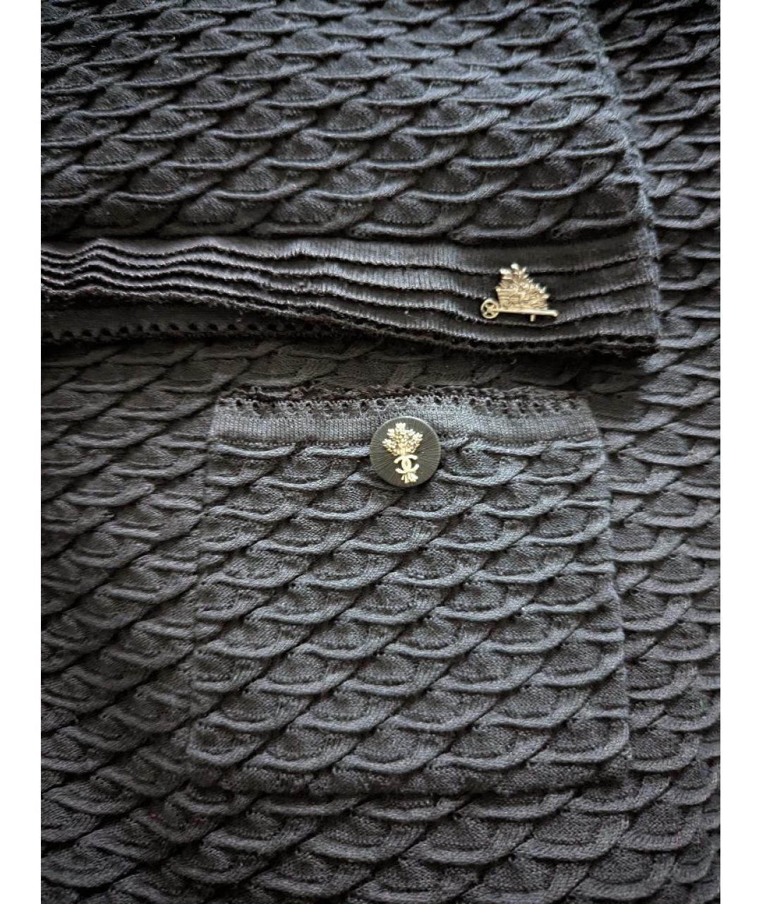 CHANEL Черный кардиган, фото 5
