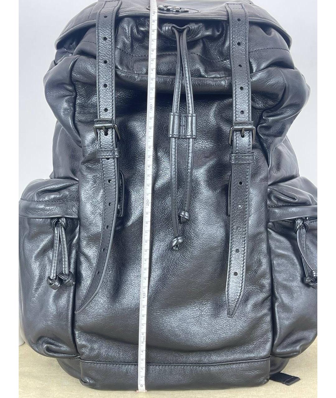 GUCCI Черный кожаный рюкзак, фото 6