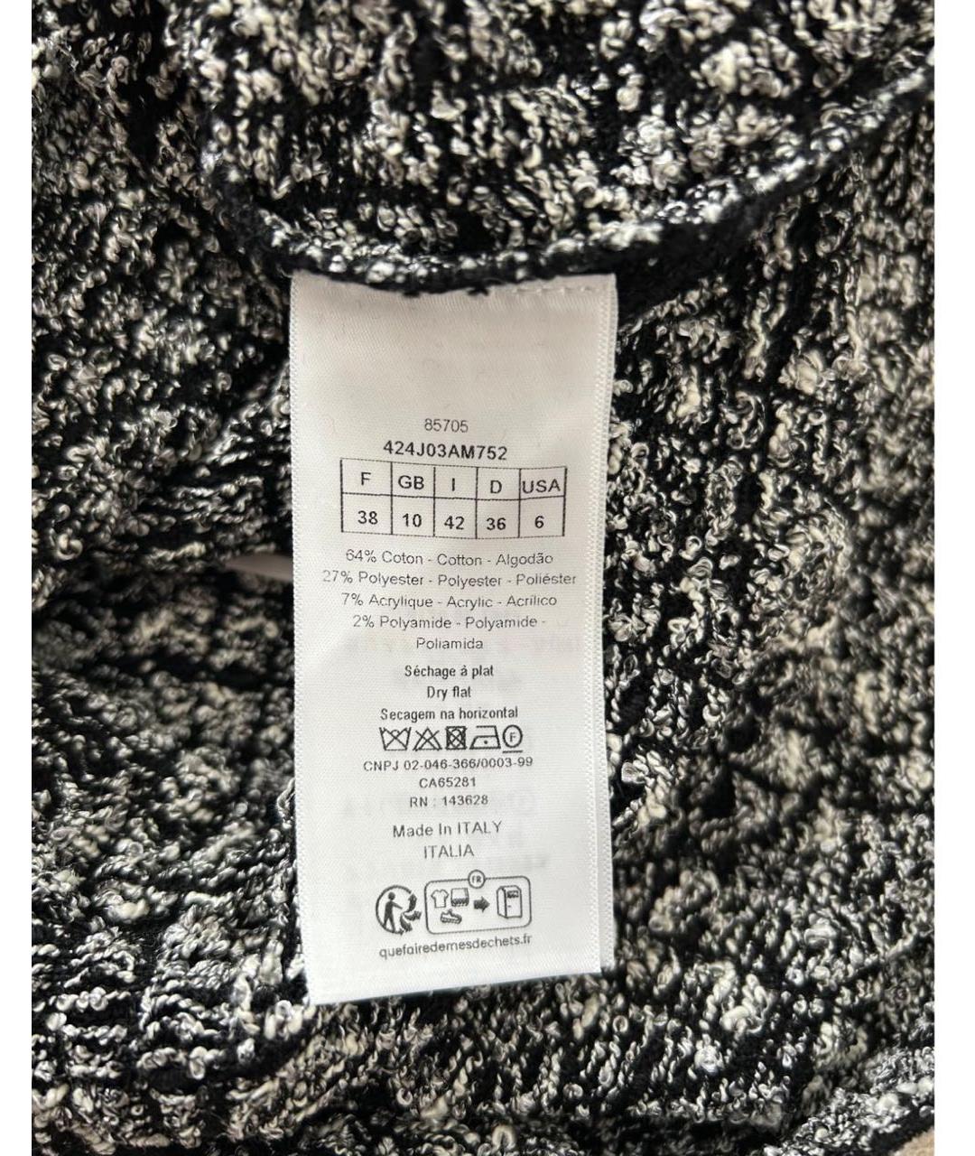 CHRISTIAN DIOR Черная юбка мини, фото 7