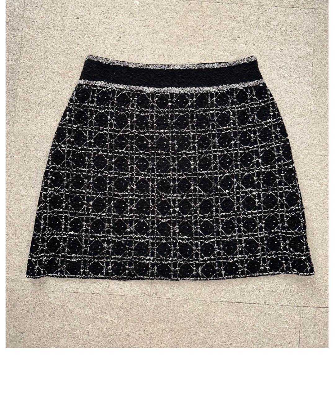 CHRISTIAN DIOR Черная юбка мини, фото 4