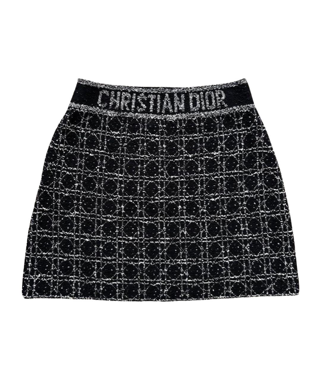 CHRISTIAN DIOR Черная юбка мини, фото 1