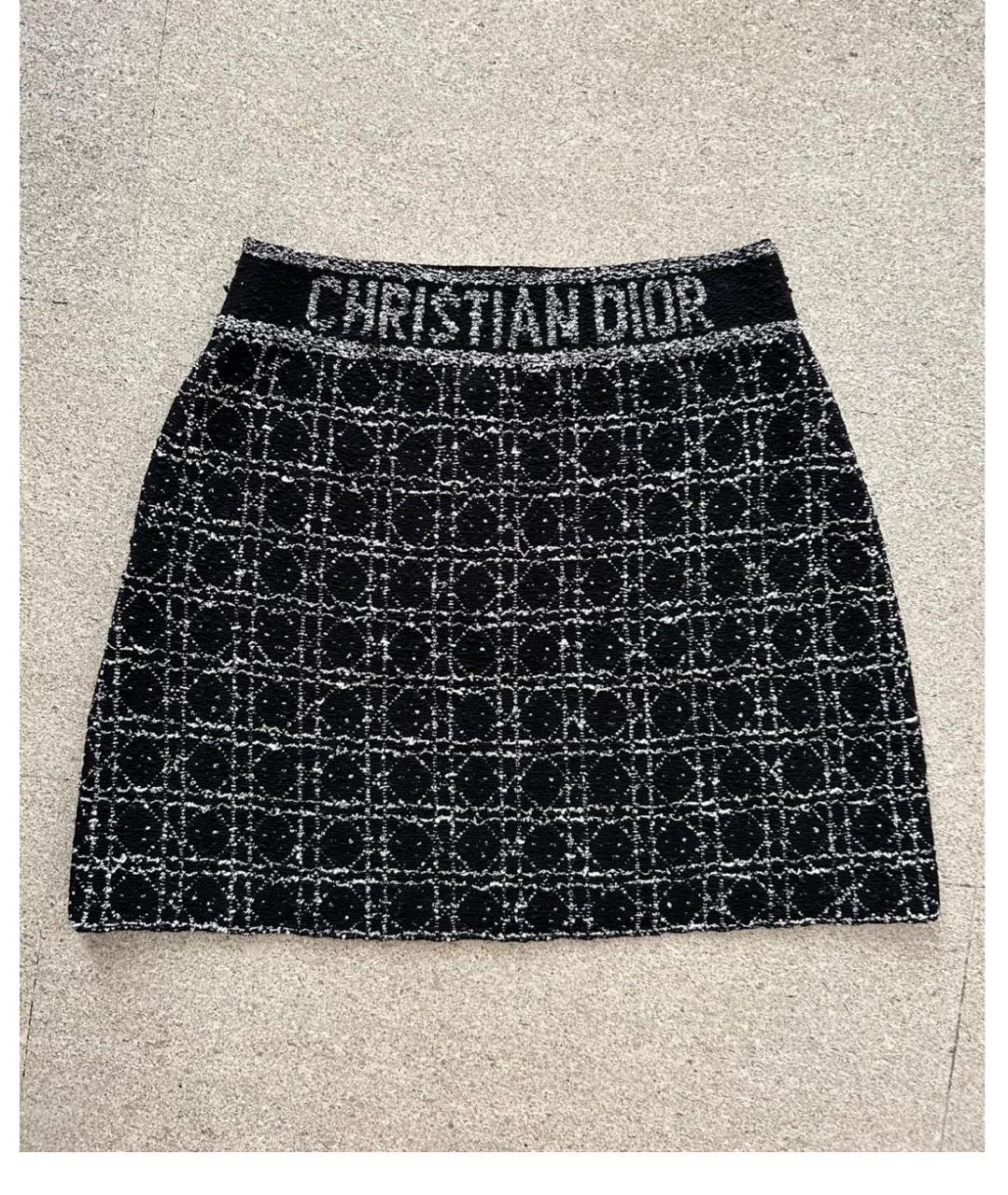CHRISTIAN DIOR Черная юбка мини, фото 9