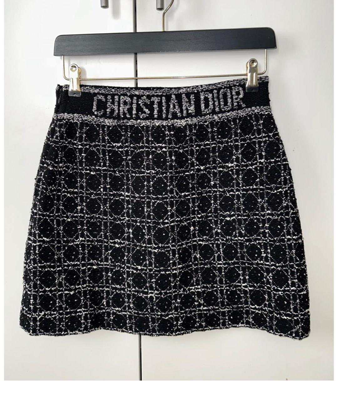 CHRISTIAN DIOR Черная юбка мини, фото 8