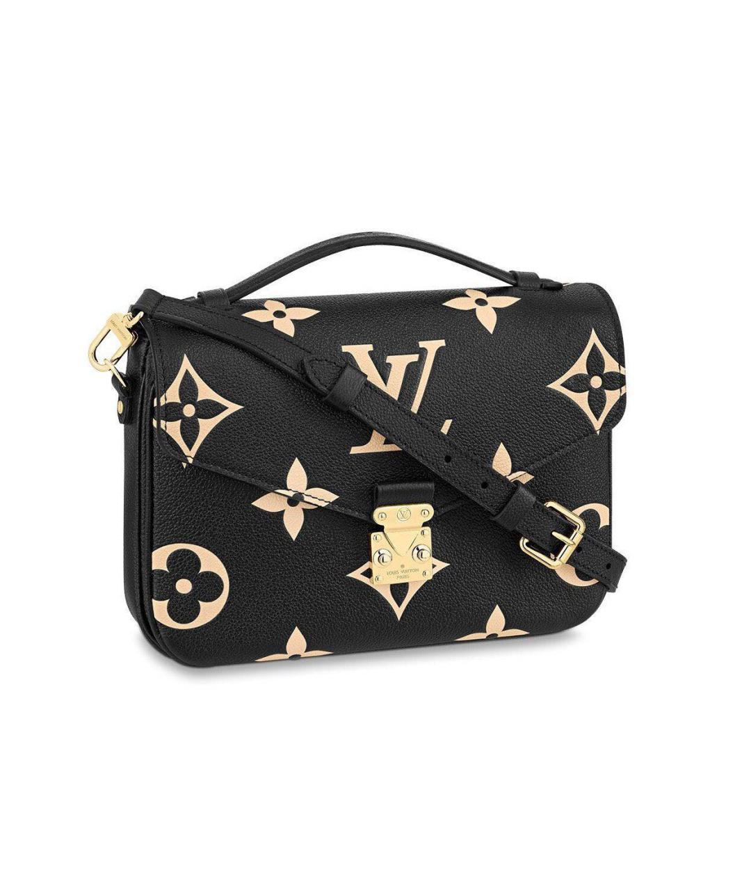 LOUIS VUITTON Черная кожаная сумка через плечо, фото 1