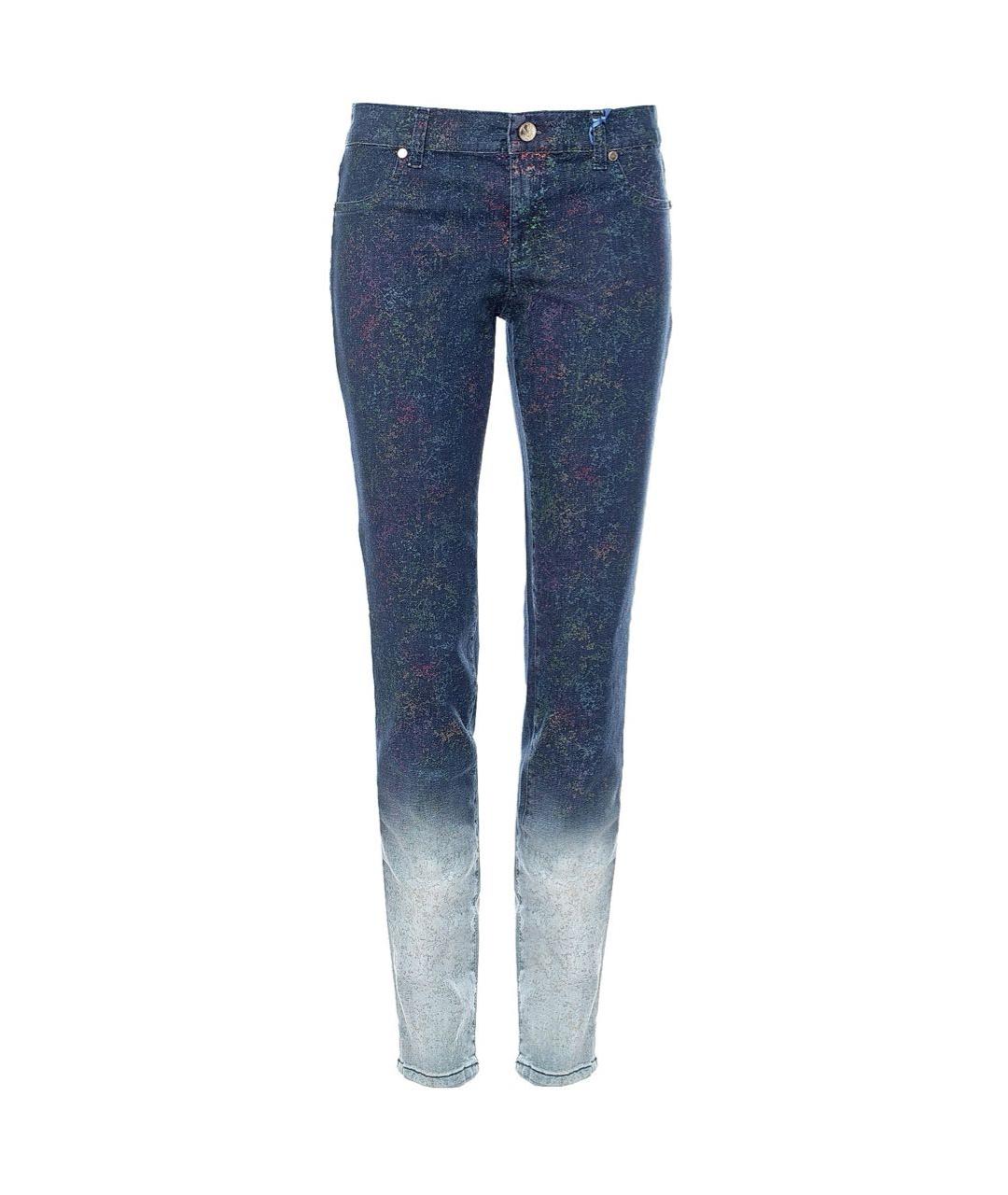 VERSACE JEANS COUTURE Мульти хлопко-эластановые джинсы слим, фото 1