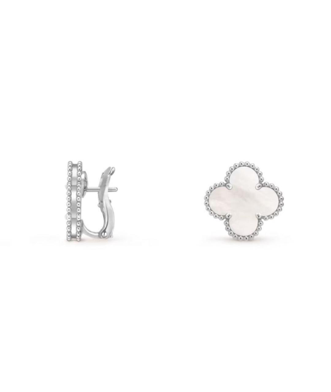 VAN CLEEF & ARPELS Белые серьги из белого золота, фото 3
