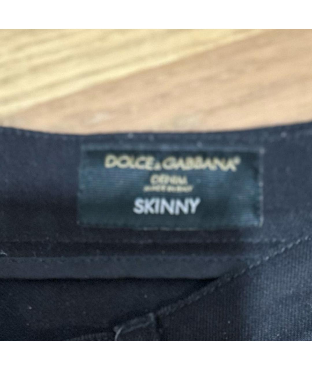 DOLCE&GABBANA Черные джинсы скинни, фото 6