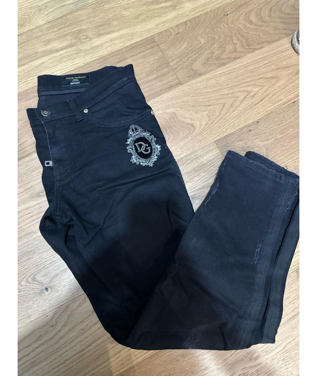 DOLCE&GABBANA Черные джинсы скинни, фото 2
