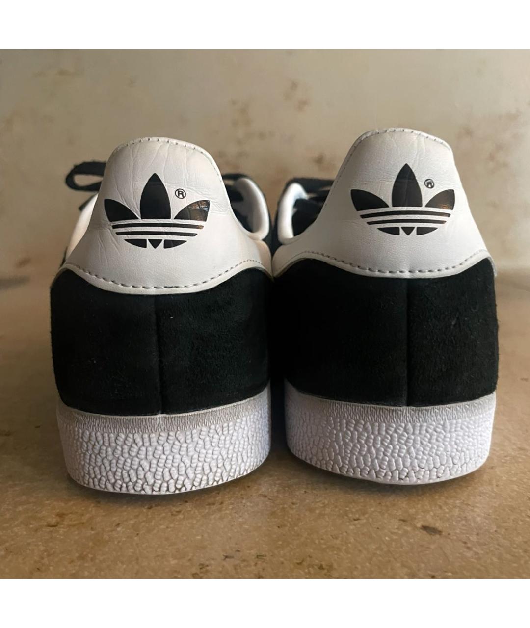 ADIDAS Черные замшевые кроссовки, фото 4