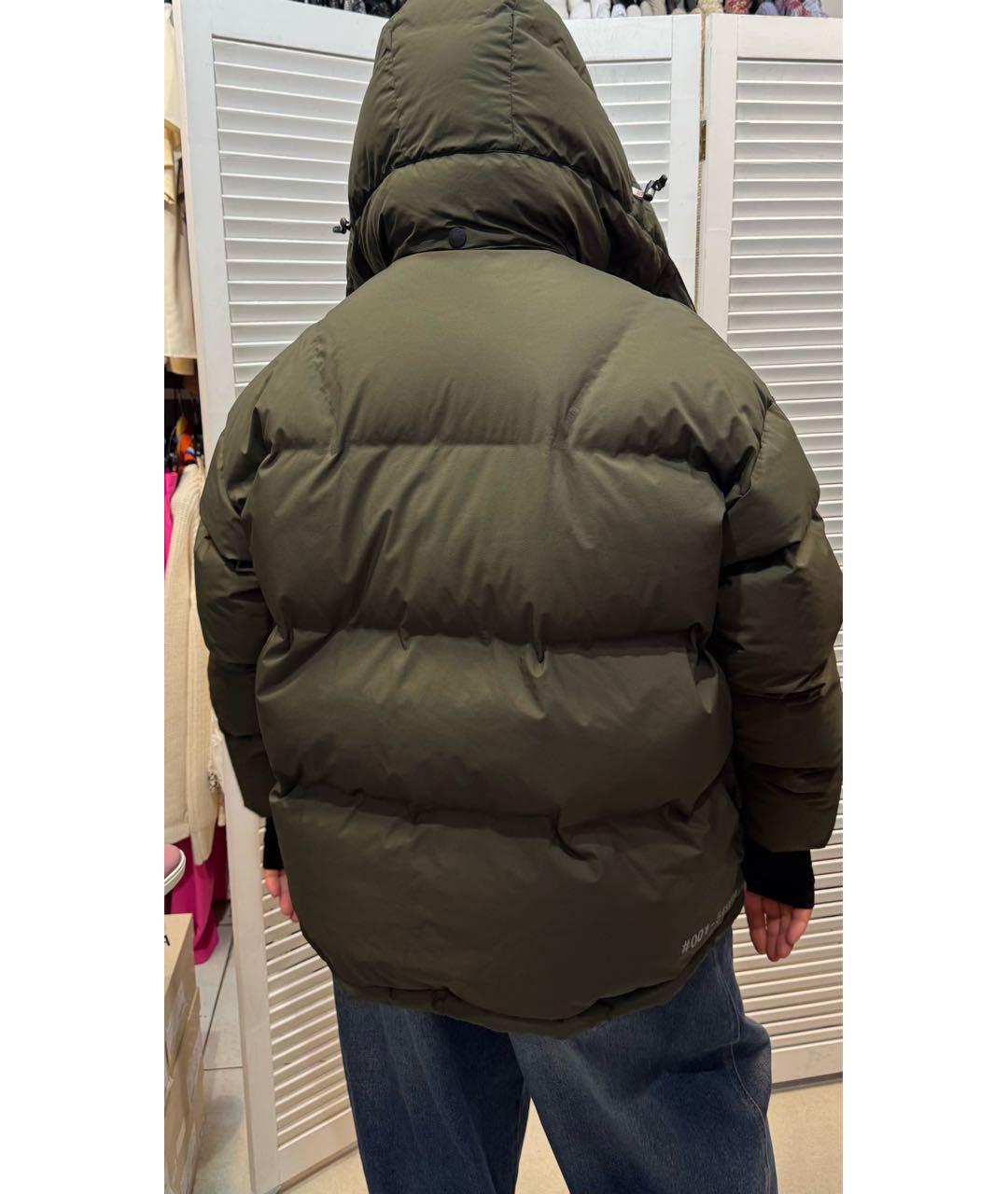 MONCLER Хаки пуховик, фото 8