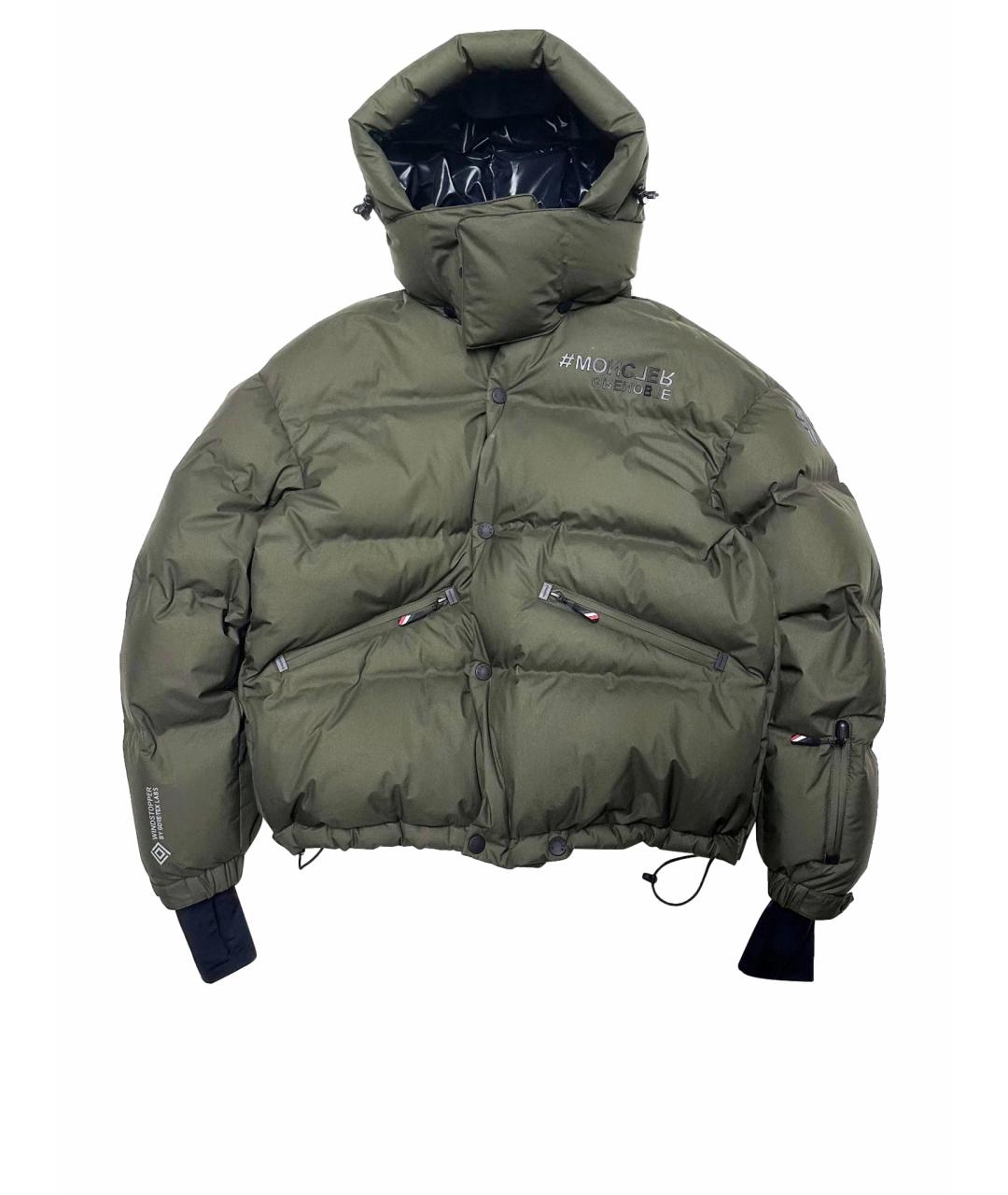 MONCLER Хаки пуховик, фото 1