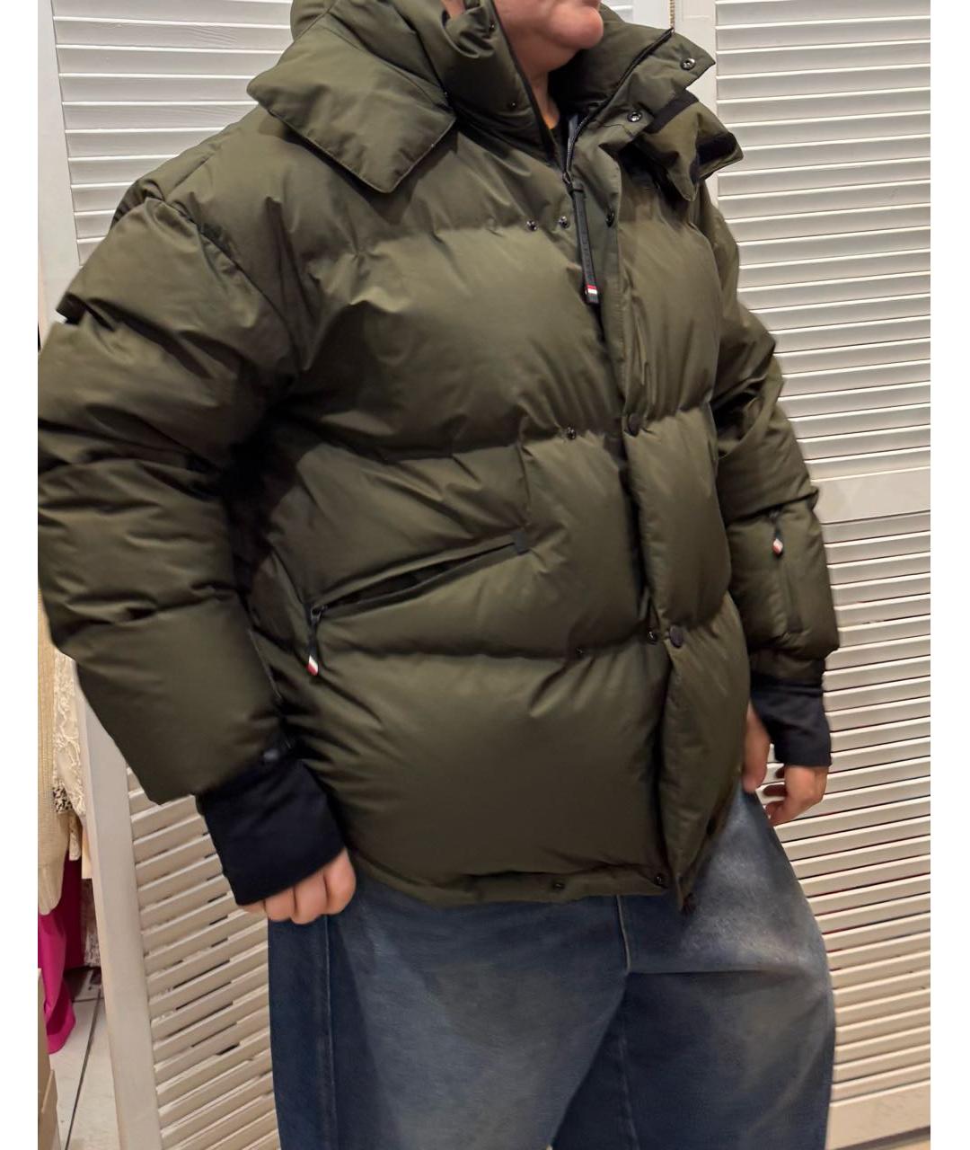 MONCLER Хаки пуховик, фото 7