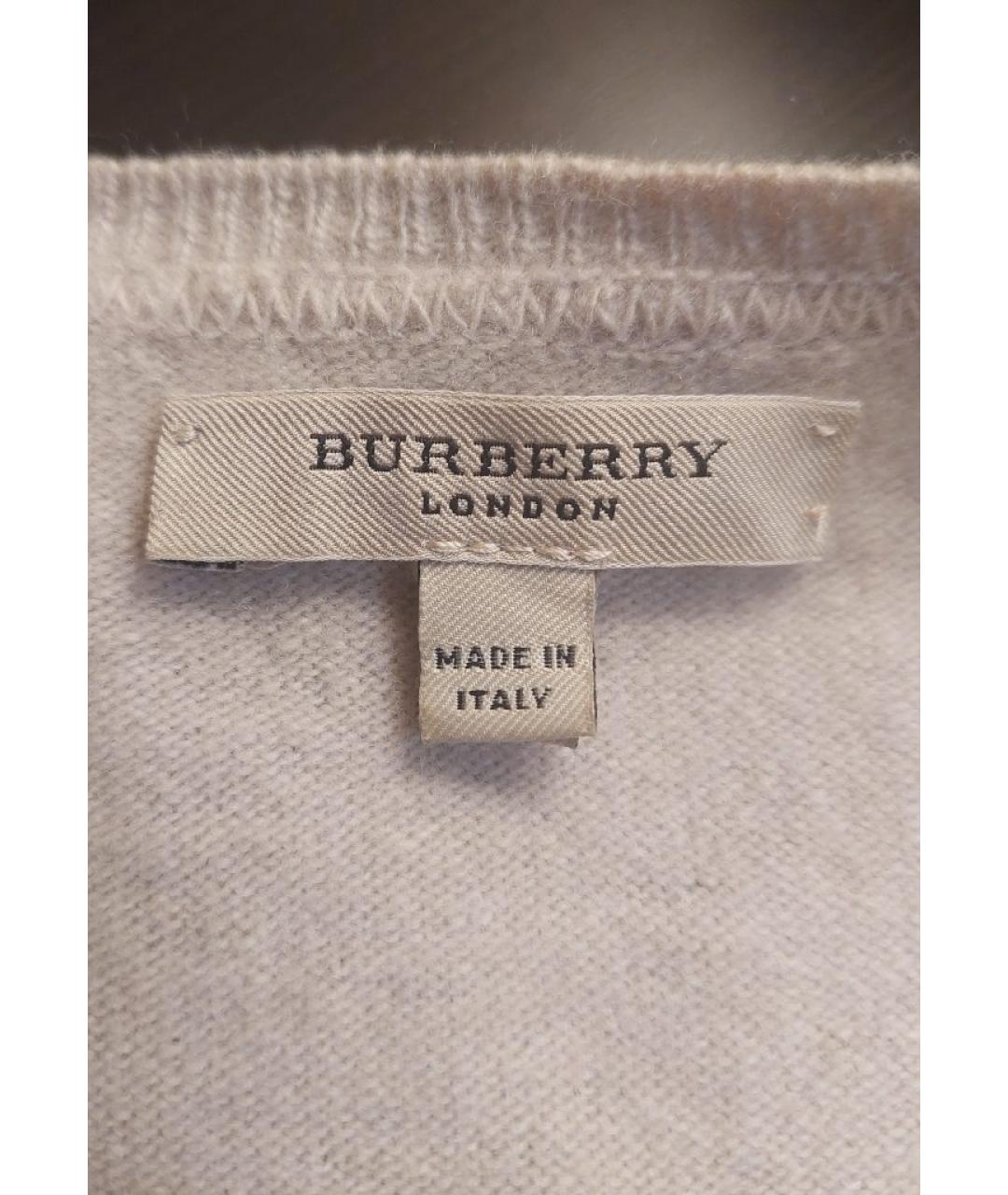 BURBERRY Бежевый шерстяной кардиган, фото 2