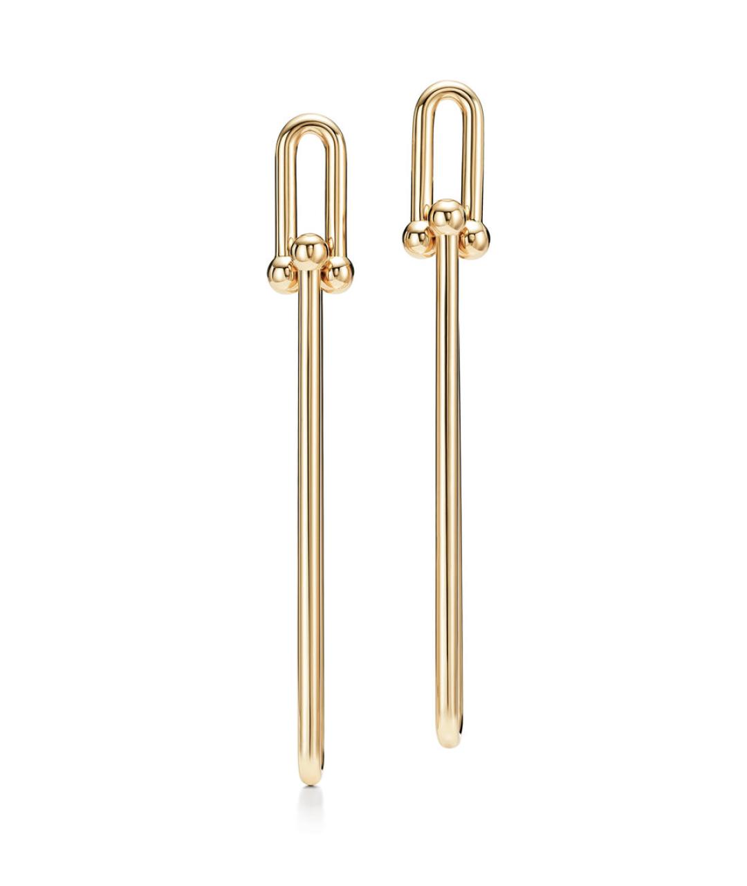 TIFFANY&CO Желтые серьги из желтого золота, фото 7