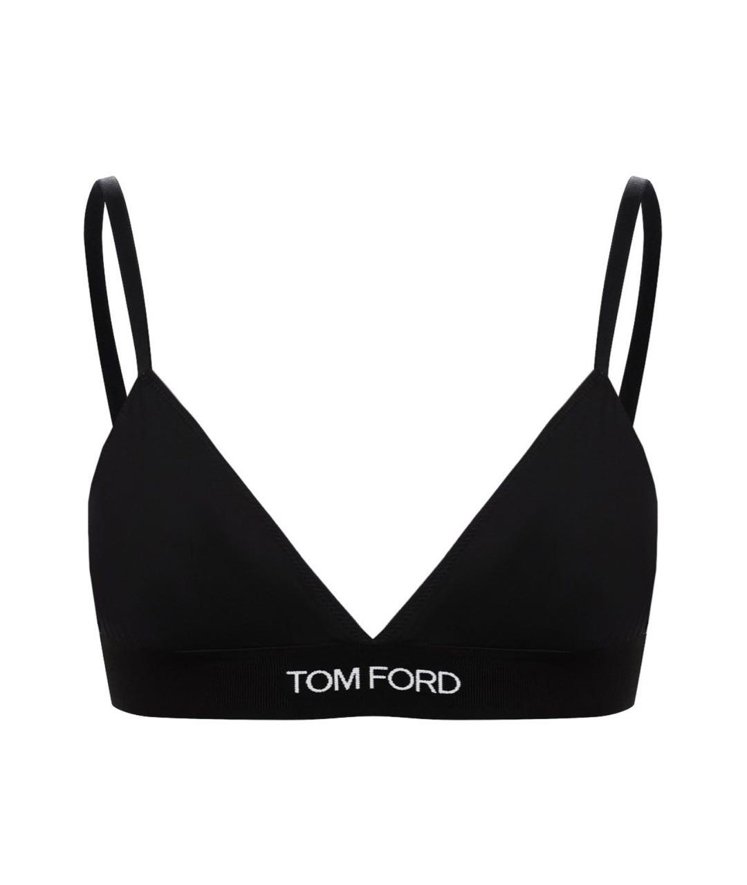 TOM FORD Черная полиуретановая майка, фото 1