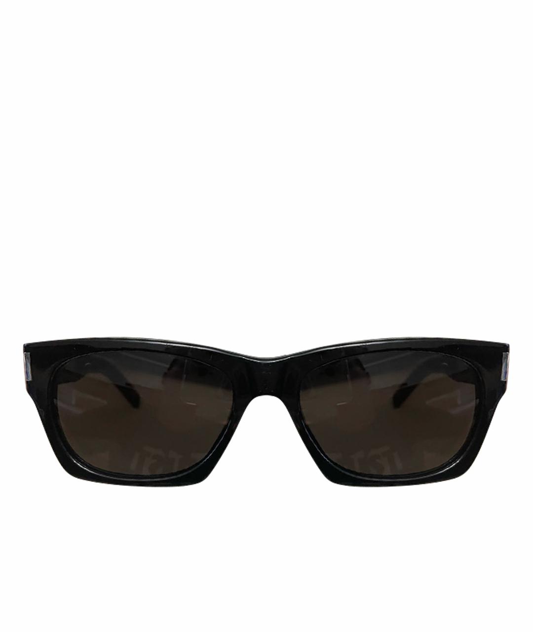 SAINT LAURENT Черные пластиковые солнцезащитные очки, фото 1