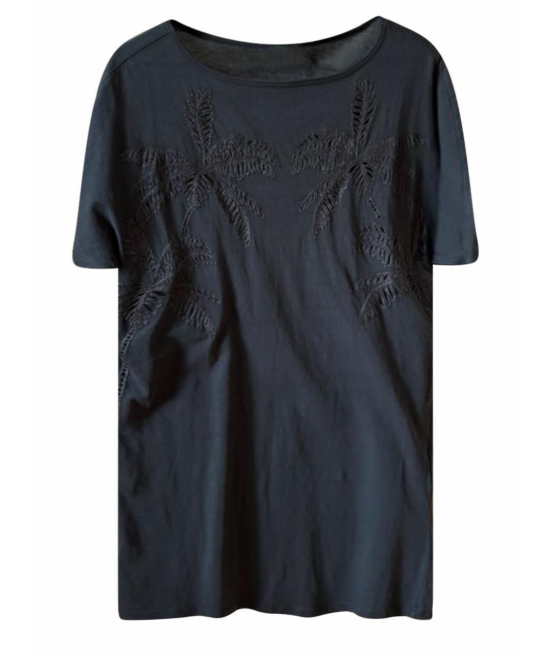 STELLA MCCARTNEY Антрацитовая хлопковая футболка, фото 1