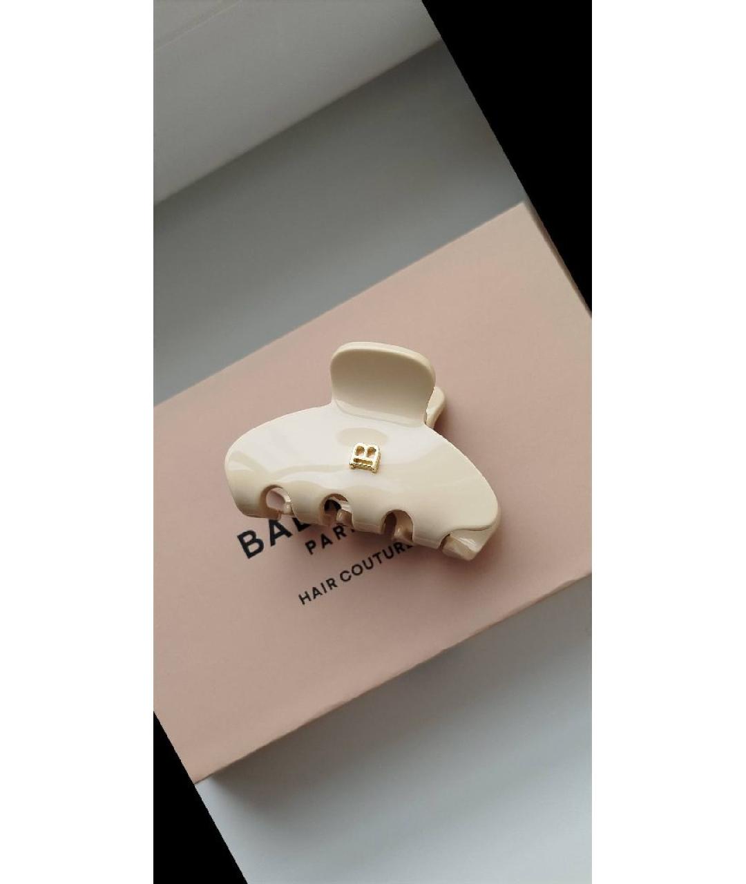 BALMAIN Бежевая заколка, фото 5