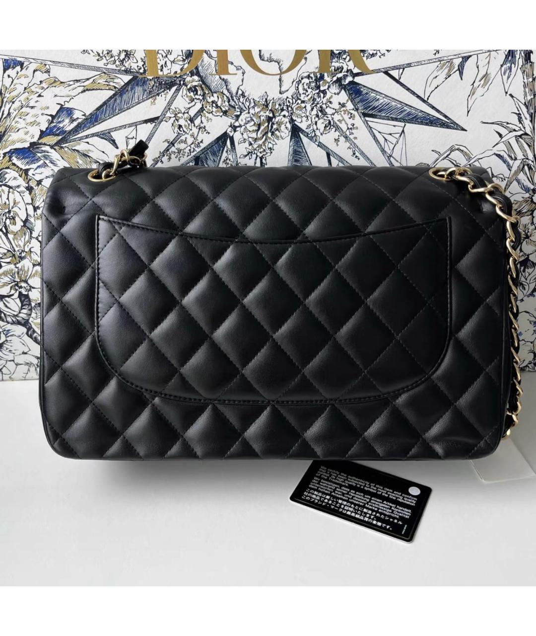 CHANEL Черная кожаная сумка тоут, фото 2