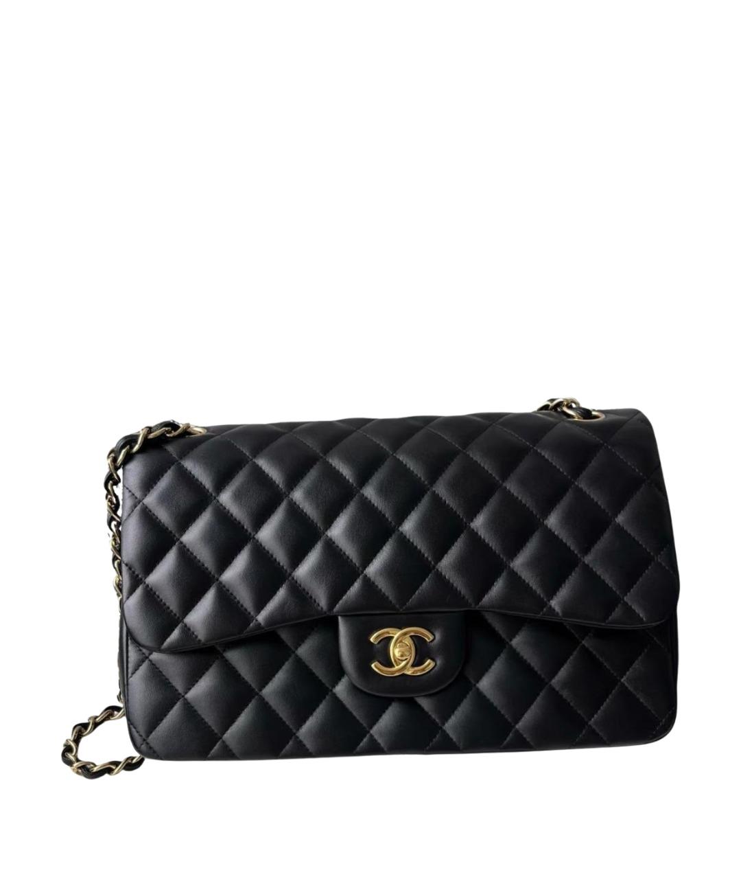 CHANEL Черная кожаная сумка тоут, фото 1