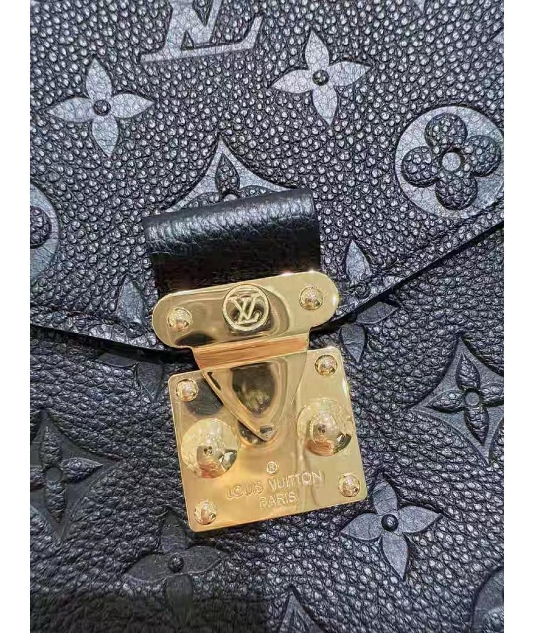 LOUIS VUITTON Темно-синяя кожаная сумка через плечо, фото 3