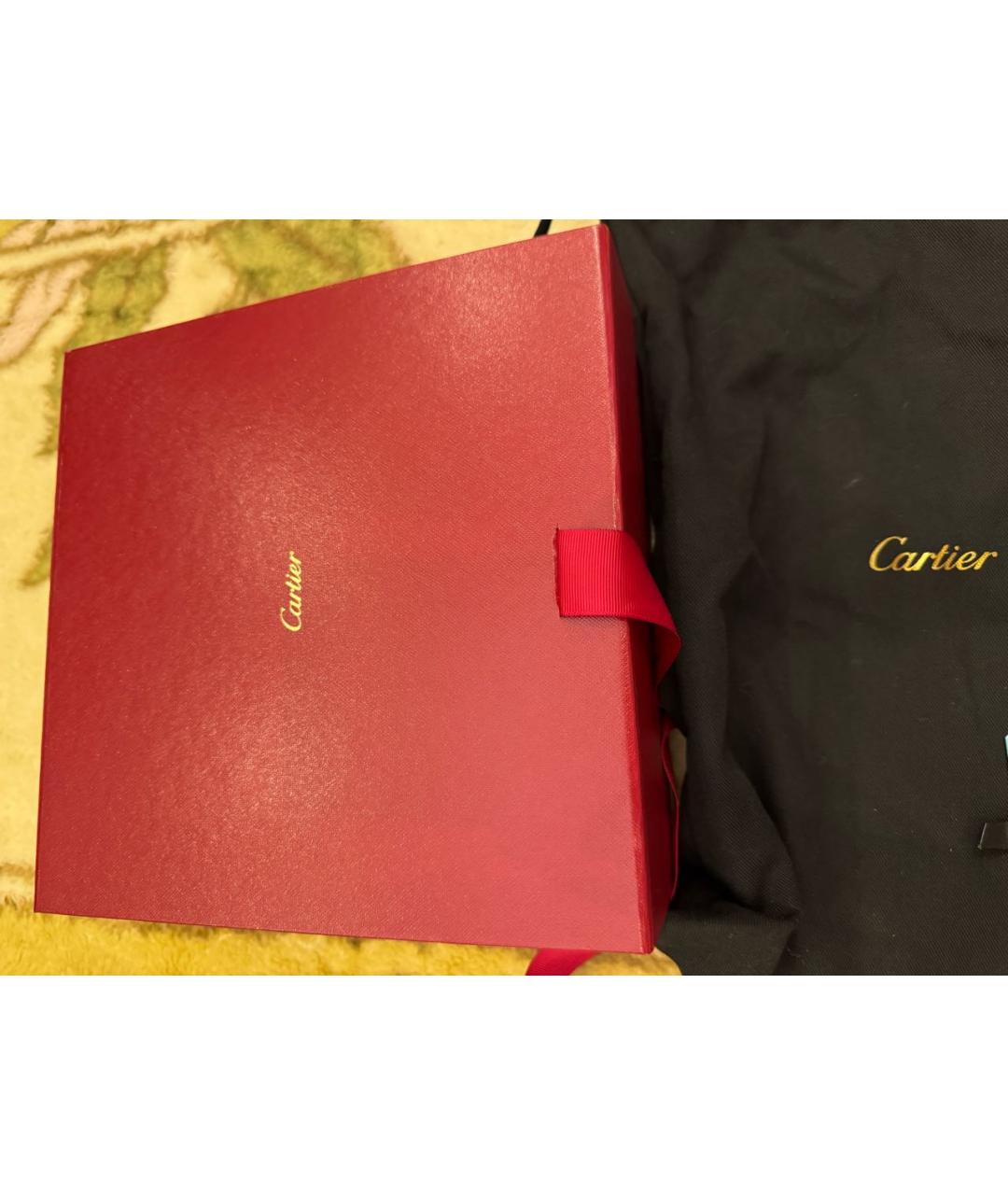 CARTIER Красная кожаная сумка с короткими ручками, фото 7