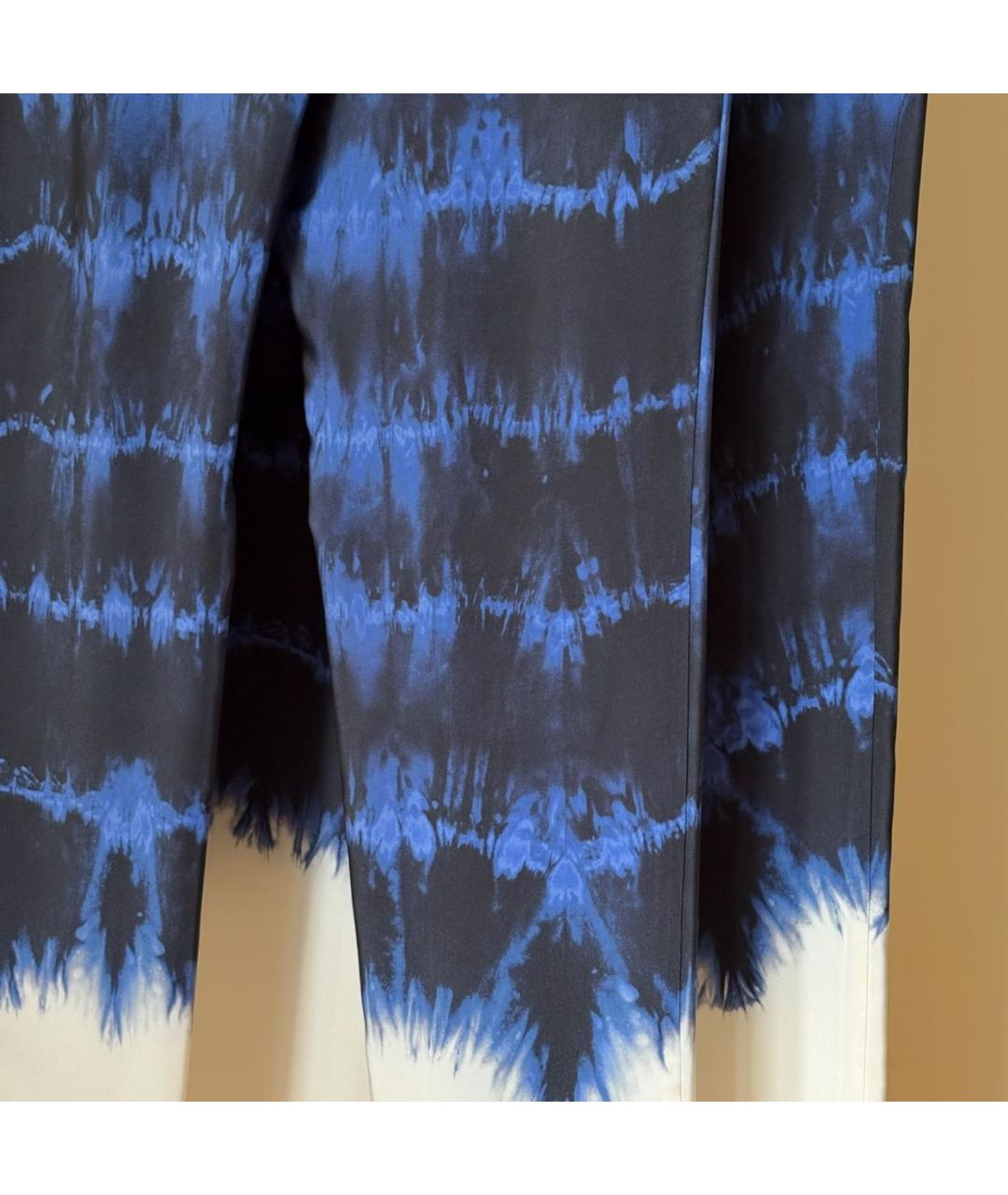 STELLA MCCARTNEY Синие вискозные прямые брюки, фото 2