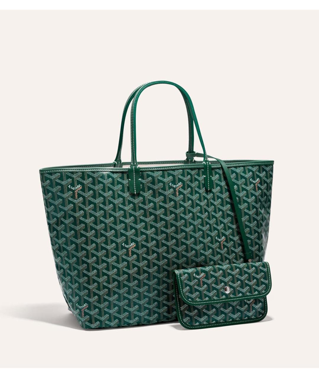 GOYARD Зеленая сумка тоут, фото 5