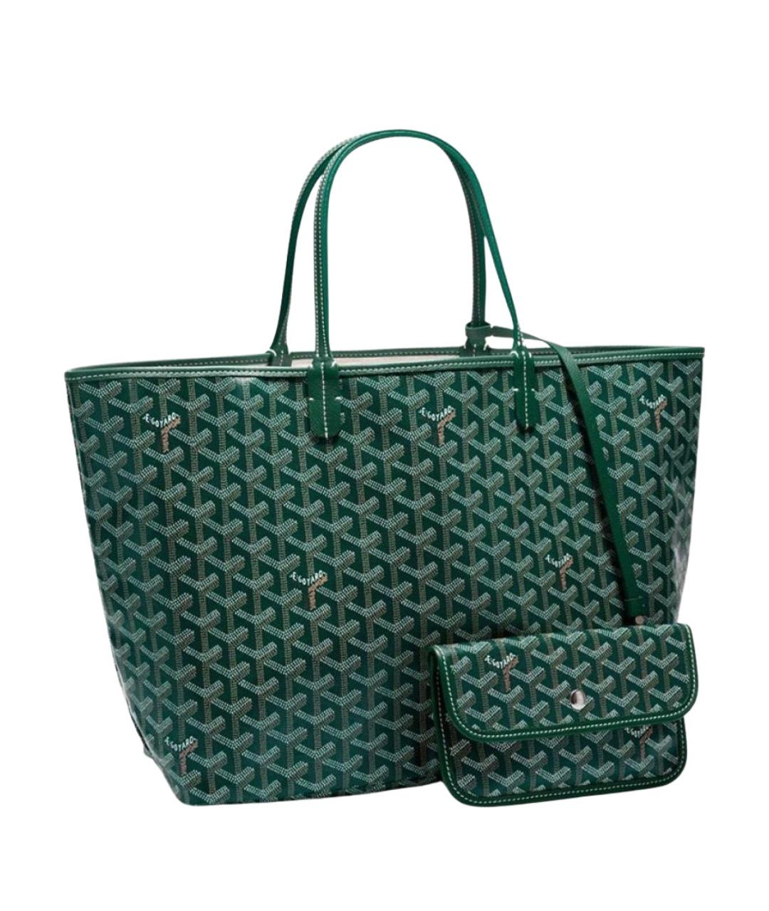 GOYARD Зеленая сумка тоут, фото 1