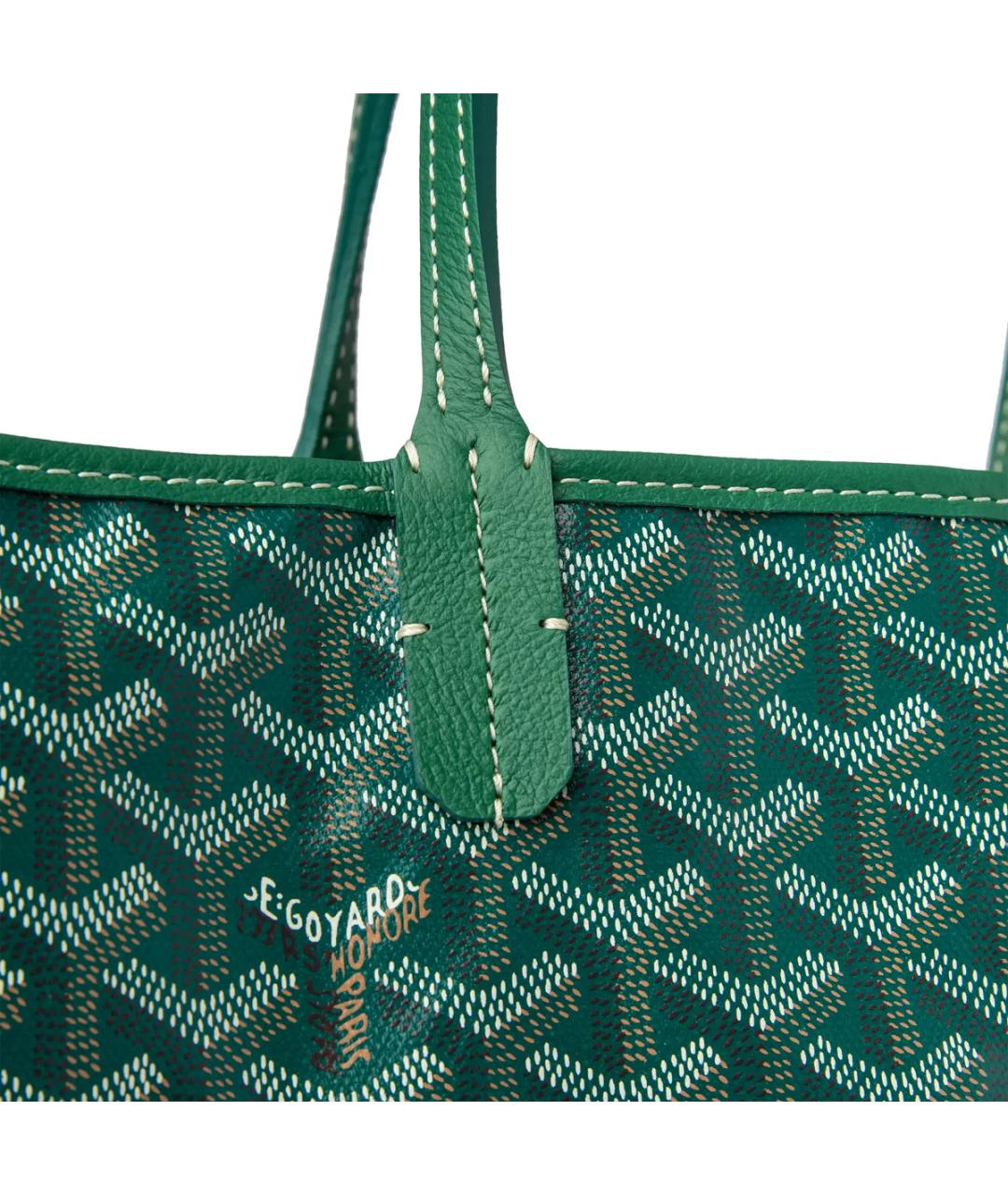 GOYARD Зеленая сумка тоут, фото 2