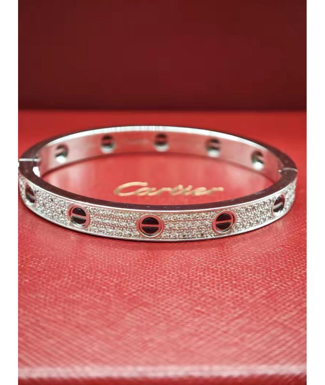 CARTIER Серебрянный браслет из белого золота, фото 3