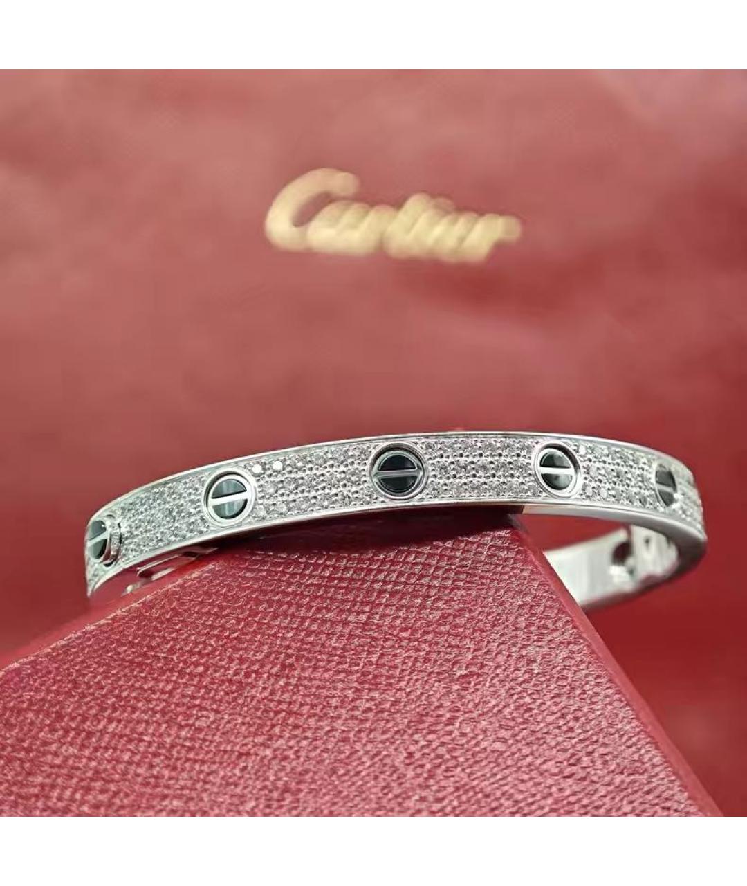 CARTIER Серебрянный браслет из белого золота, фото 4