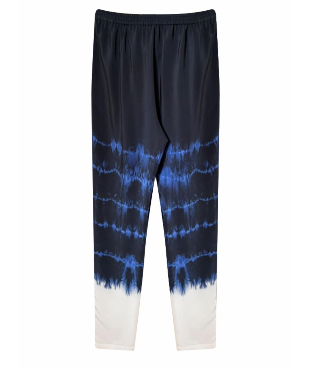 STELLA MCCARTNEY Синие вискозные прямые брюки, фото 1